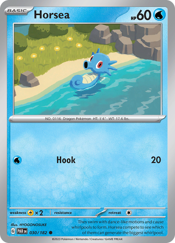 Pokemon Trading Card Game - Horsea #30 Pokemon Paradox Rift