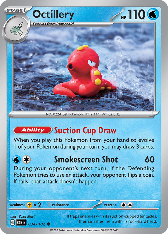 Pokemon Trading Card Game - Octillery #34 Pokemon Paradox Rift