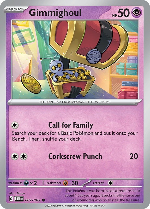 Pokemon Trading Card Game - Gimmighoul #87 Pokemon Paradox Rift