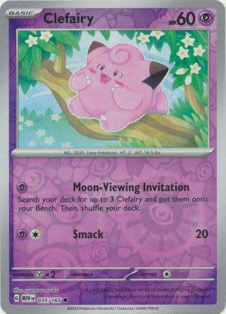 Pokemon Trading Card Game 151 - Clefairy - 035/165 - English - reverse holo