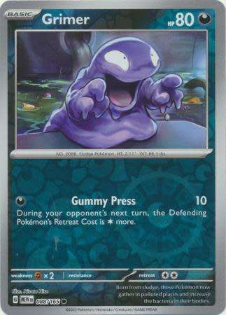 Pokemon Trading Card Game 151 - Grimer - 088/165 - English - reverse holo