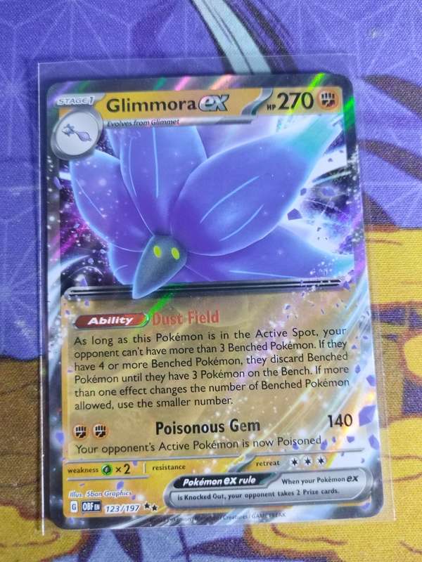 Pokemon Trading Card Game - Glimmora ex - 123/197 - Ultra Rare Obsidian Flames