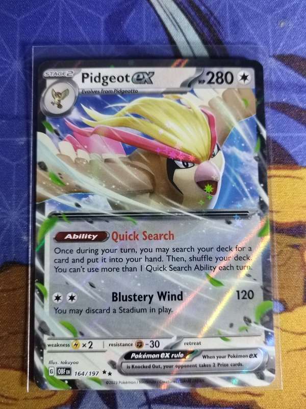 Pokemon Trading Card Game - Pidgeot ex - 164/197 - Ultra Rare Obsidian Flames