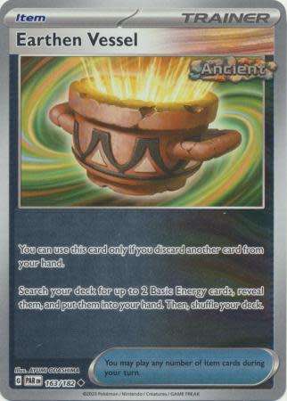 Pokemon Trading Card Game - Earthen Vessel - 163/182 - Uncommon Reverse Holo Scarlet & Violet: Parad