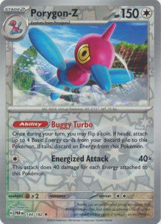 Pokemon Trading Card Game - Porygon-Z - 144/182 - Holo Rare Reverse Holo Scarlet & Violet: Paradox R