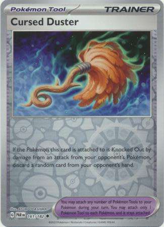 Pokemon Trading Card Game - Cursed Duster - 161/182 - Uncommon Reverse Holo Scarlet & Violet: Parado