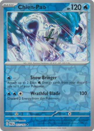 Pokemon Trading Card Game - Chien-Pao - 057/182 - Reverse Holo Scarlet & Violet: Paradox Rift