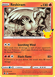 Pokemon Trading Card Game - Reshiram - 2/25 - Holo Rare Celebrations Singles