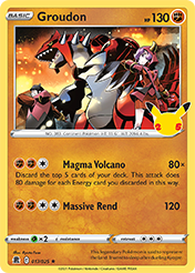 Pokemon Trading Card Game - Groudon - 17/25 - Holo Rare Celebrations Singles