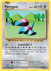 Pokemon Trading Card Game - Porygon - 71/108 - Uncommon XY: Evolutions