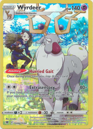 Pokemon Trading Card Game - Wyrdeer - TG06/TG30 - Holo Rare Sword & Shield: Astral Radiance