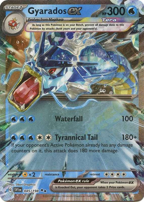 Pokemon Trading Card Game - Gyarados ex - 045/198 - Ultra Rare Scarlet & Violet (Base Set)