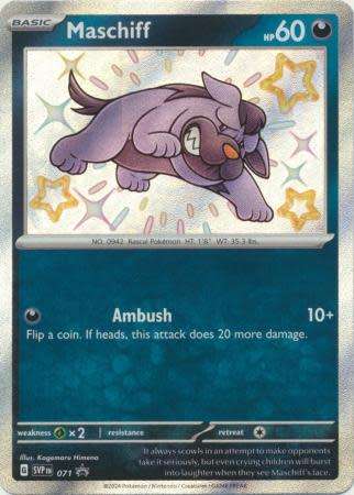 Pokemon Trading Card Game - Maschiff - SVP071 - Shiny Promo Pokemon Scarlet & Violet Promos