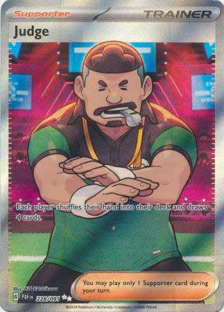 Pokemon Trading Card Game - Judge - 228/091 - Illustration Rare Paldean Fates