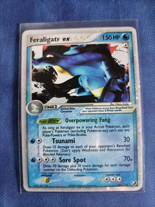 Pokemon Trading Card Game - Feraligatr ex - 103/115 - Ultra-Rare Ex Unseen Forces