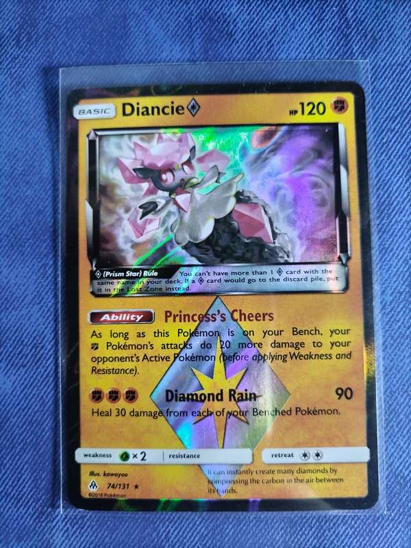 Pokemon Trading Card Game - Diancie Prism Star - 74/131 - Holo Rare Sun & Moon: Forbidden Light
