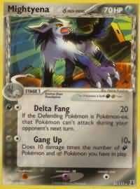 Pokemon Trading Card Game - Mightyena (Delta Species) - 24/113 - Rare Ex Delta Species - English