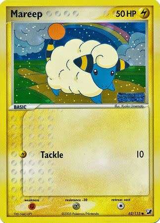 Pokemon Trading Card Game - Mareep - 62/115 - Common Reverse Holo Ex Unseen Forces