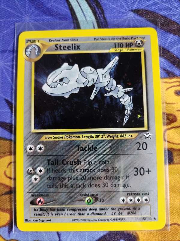Pokemon Trading Card Game - Steelix - 15/111 - Holo Unlimited Neo Genesis