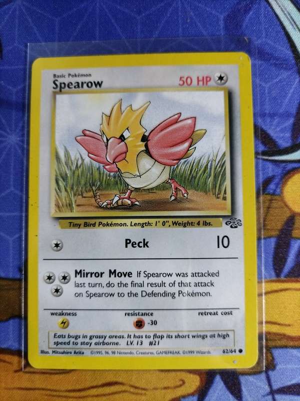 Pokemon Trading Card Game - Spearow - 62/64 - Common Unlimited Jungle
