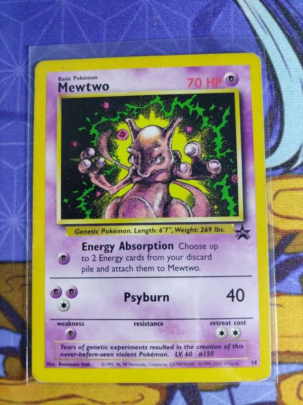Pokemon Trading Card Game - Mewtwo - 14 - Promo Pokemon Wizards Black Star Promos