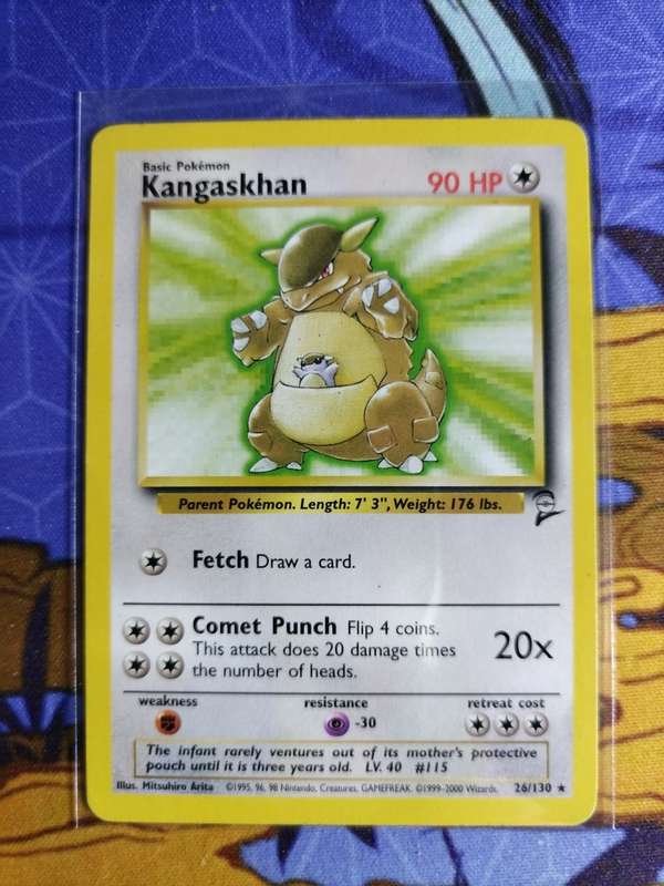 Pokemon Trading Card Game - Kangaskhan - 26/130 - Rare Base Set 2