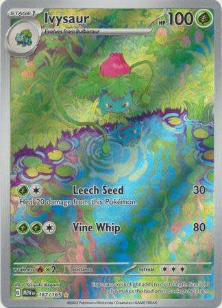 Pokemon Trading Card Game - Ivysaur - 167/165 - Illustration Rare Scarlet & Violet 151