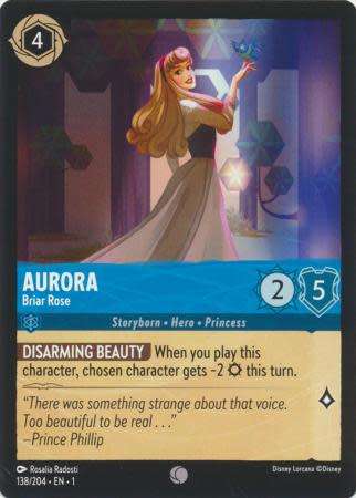 Disney Lorcana Trading Card Game - Aurora - Briar Rose - 138/204 - Common The First Chapter