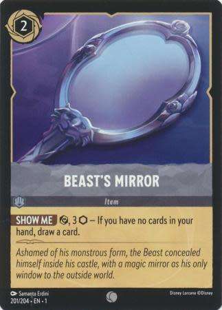 Disney Lorcana Trading Card Game - Beast's Mirror - 201/204 - Common The First Chapter