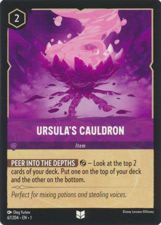 Disney Lorcana Trading Card Game - Ursula's Cauldron - 67/204 - Uncommon The First Chapter