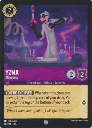 Disney Lorcana Trading Card Game - Yzma - Alchemist - 60/204 - Common The First Chapter