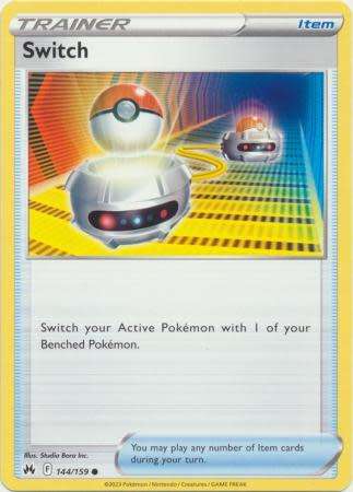 Pokemon Trading Card Game - Switch - 144/159 - Common Crown Zenith