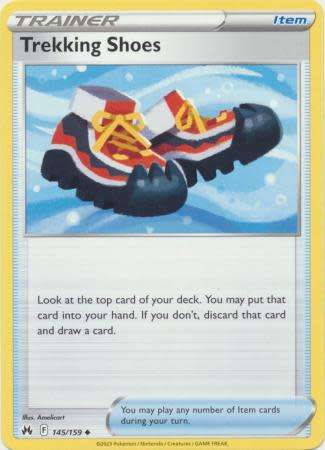 Pokemon Trading Card Game - Trekking Shoes - 145/159 - Uncommon Crown Zenith