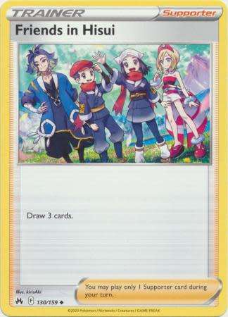 Pokemon Trading Card Game - Friends in Hisui - 130/159 - Uncommon Crown Zenith