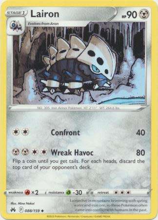 Pokemon Trading Card Game - Lairon - 088/159 - Uncommon Crown Zenith