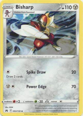 Pokemon Trading Card Game - Bisharp - 093/159 - Uncommon Crown Zenith