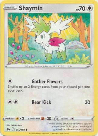 Pokemon Trading Card Game - Shaymin - 115/159 - Uncommon Crown Zenith