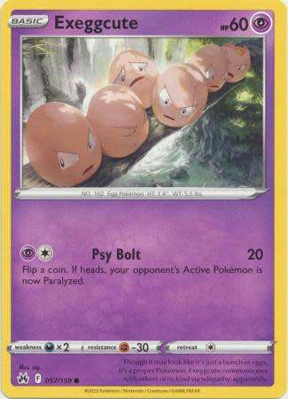 Pokemon Trading Card Game - Exeggcute - 057/159 - Common Crown Zenith