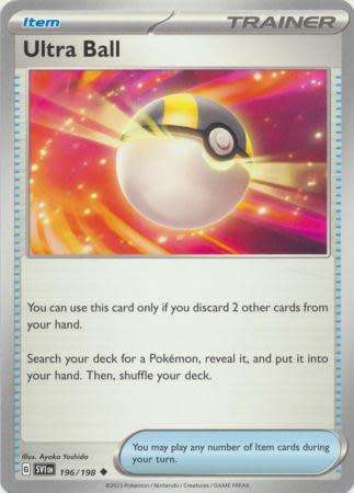 Pokemon Trading Card Game - Ultra Ball - 196/198 - Uncommon Scarlet & Violet (Base Set)