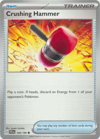 Pokemon Trading Card Game - Crushing Hammer - 168/198 - Common Scarlet & Violet (Base Set)