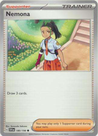 Pokemon Trading Card Game - Nemona - 180/198 - Common Scarlet & Violet (Base Set)