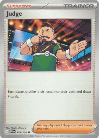 Pokemon Trading Card Game - Judge - 176/198 - Uncommon Scarlet & Violet (Base Set)