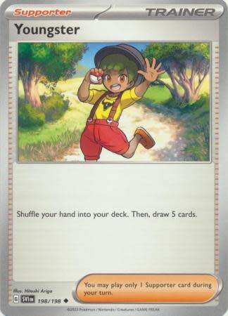 Pokemon Trading Card Game - Youngster - 198/198 - Uncommon Scarlet & Violet (Base Set)