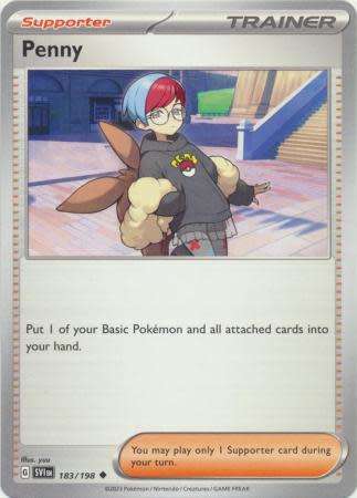 Pokemon Trading Card Game - Penny - 183/198 - Uncommon Scarlet & Violet (Base Set)