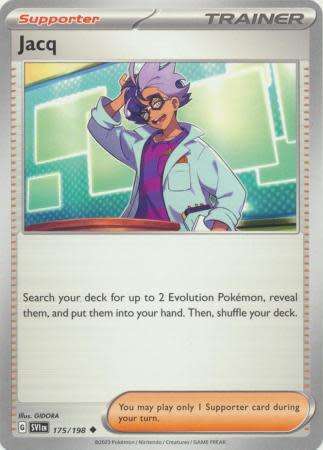 Pokemon Trading Card Game - Jacq - 175/198 - Uncommon Scarlet & Violet (Base Set)