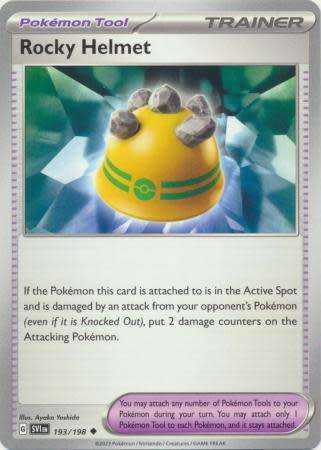 Pokemon Trading Card Game - Rocky Helmet - 193/198 - Uncommon Scarlet & Violet (Base Set)