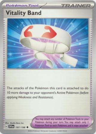 Pokemon Trading Card Game - Vitality Band - 197/198 - Uncommon Scarlet & Violet (Base Set)