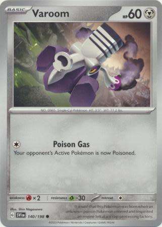 Pokemon Trading Card Game - Varoom - 140/198 - Common Scarlet & Violet (Base Set)