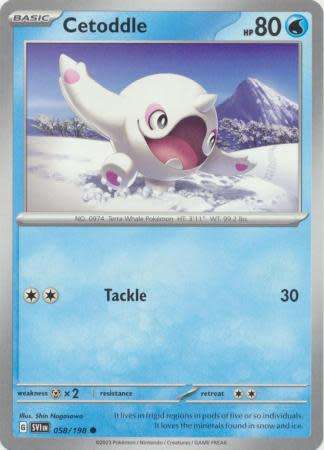 Pokemon Trading Card Game - Cetoddle - 058/198 - Common Scarlet & Violet (Base Set)