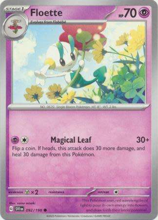 Pokemon Trading Card Game - Floette - 092/198 - Common Scarlet & Violet (Base Set)